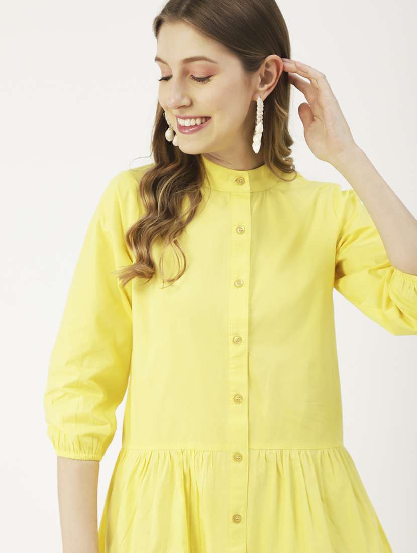 Women's Tiered Dress Solid Dress