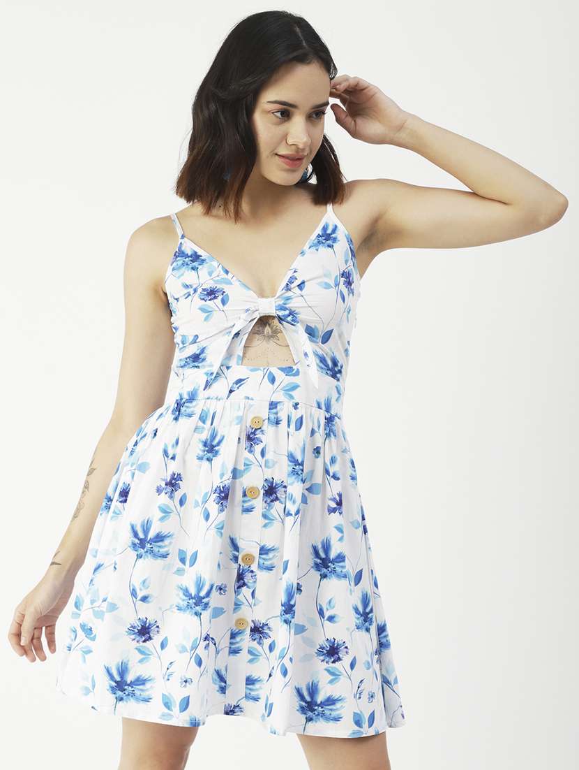 women's fit & flare floral dress