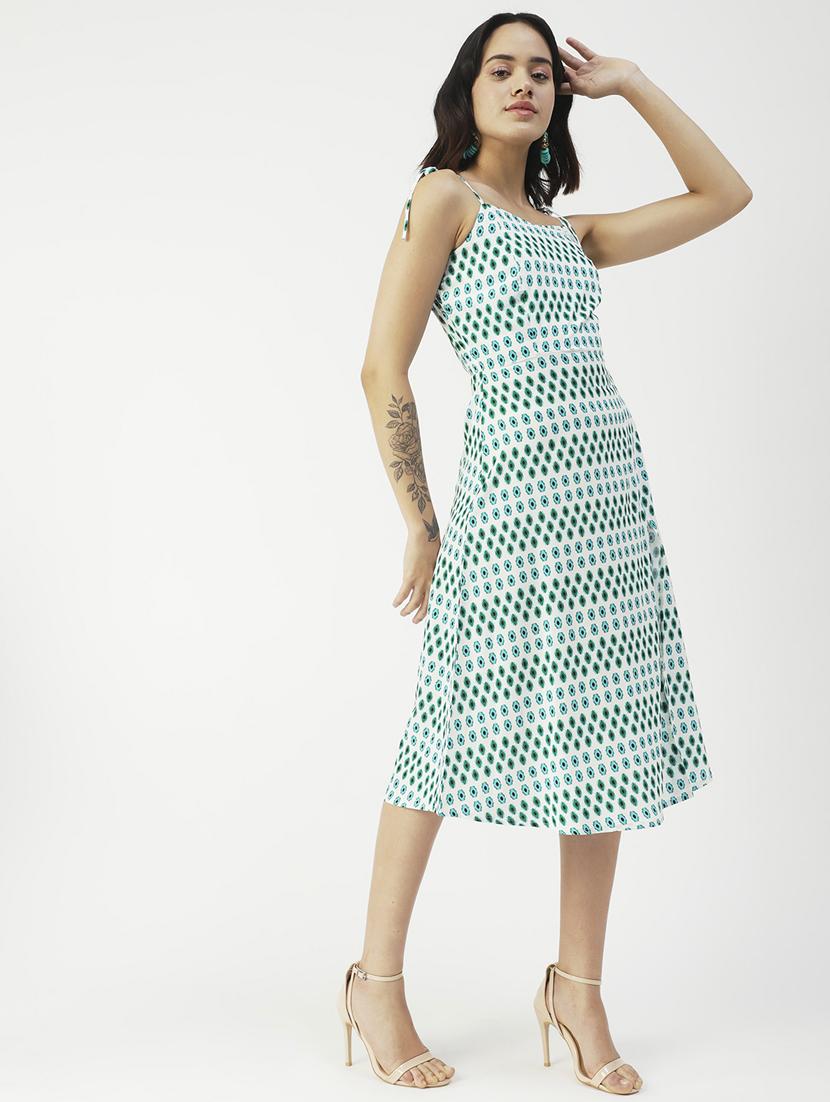 women's fit & flare checks dress - 19907215 -  Zoom Image - 0