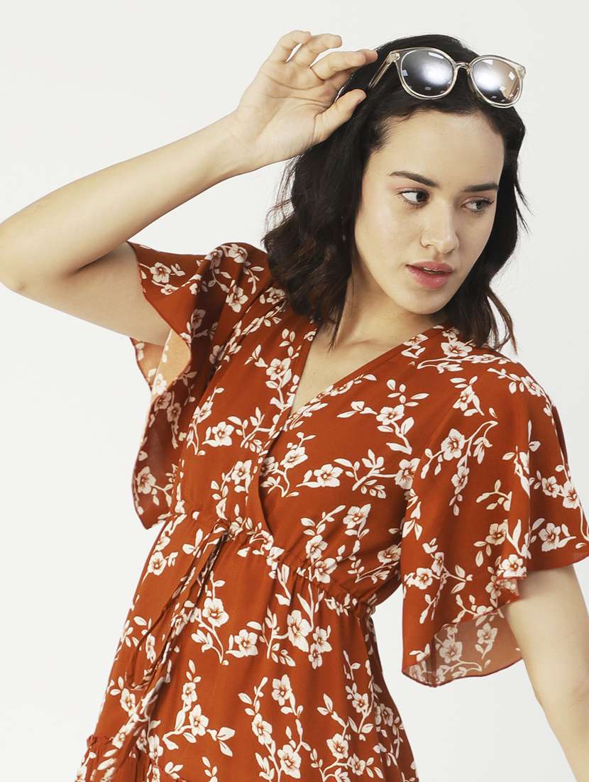 women's tiered dress floral dress - 19907221 -  Standard Image - 3