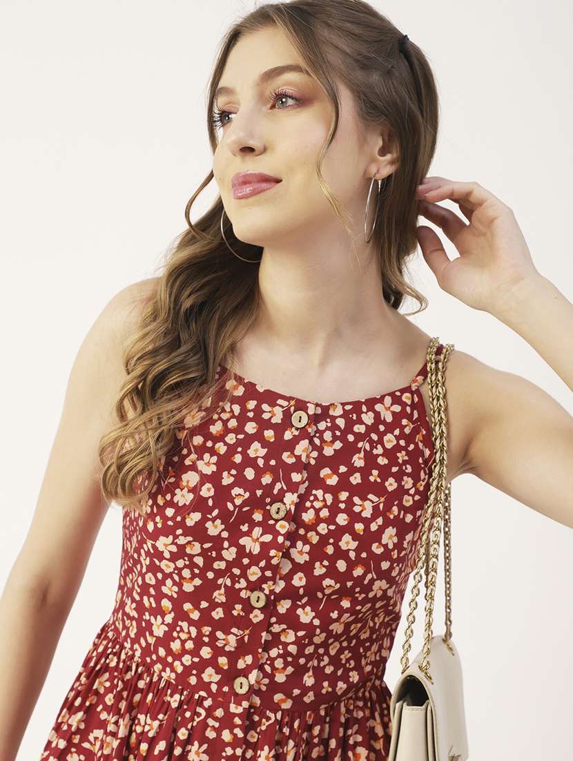 women's fit & flare floral dress - 19907228 -  Standard Image - 3