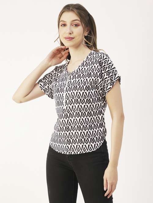 women's straight round neck top - 19907292 -  Standard Image - 0