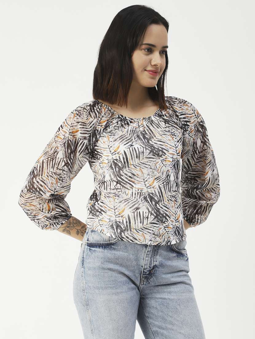 women's straight round neck top - 19907326 -  Zoom Image - 0