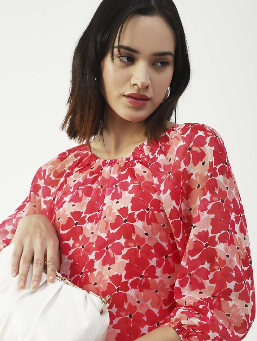 women's straight round neck top - 19907329 -  Standard Image - 3