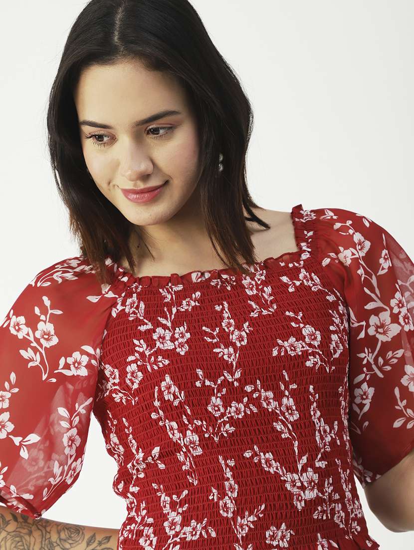 women's crop round neck top - 19907336 -  Standard Image - 3