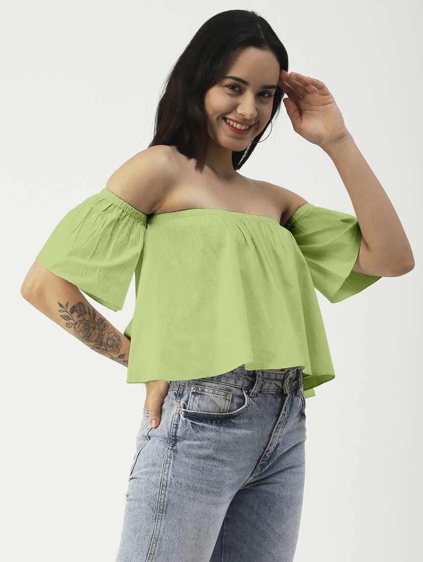 women's tube off shoulder top