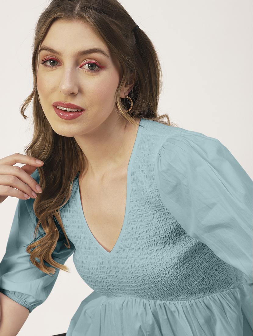 women's peplum v neck top - 19907374 - Standard Image - 3