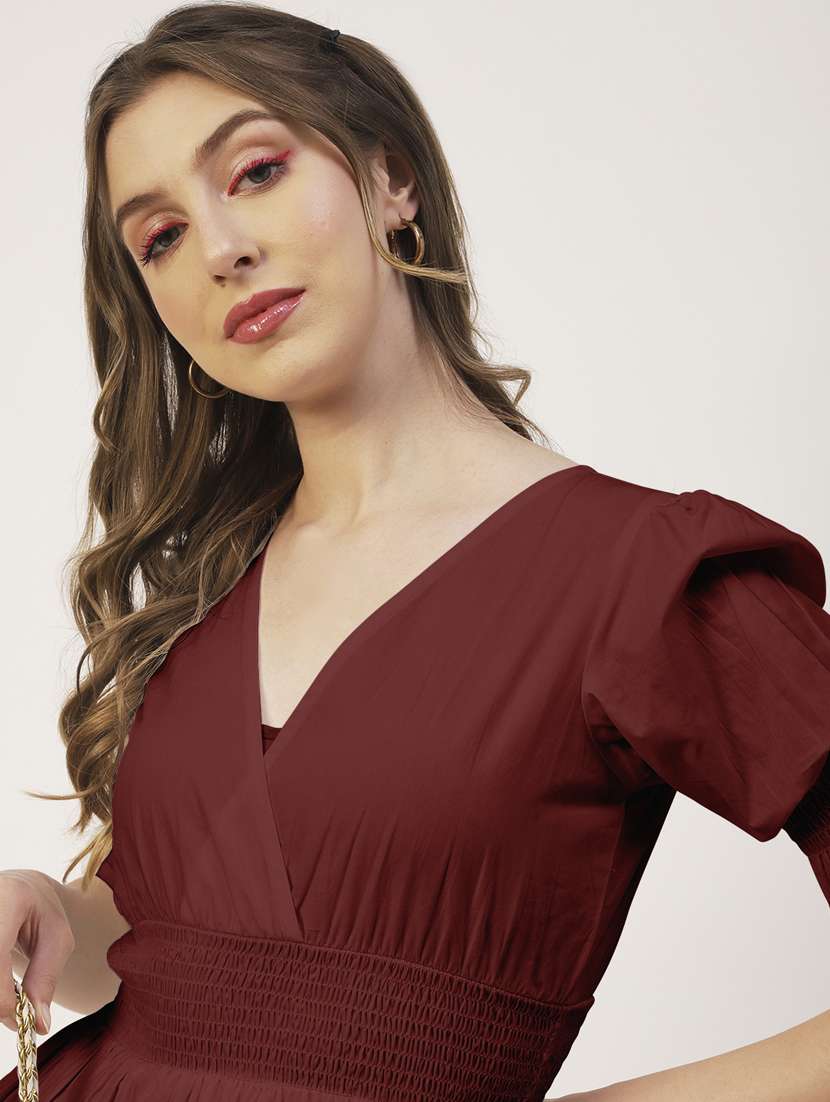 women's peplum v neck top - 19907387 -  Standard Image - 3