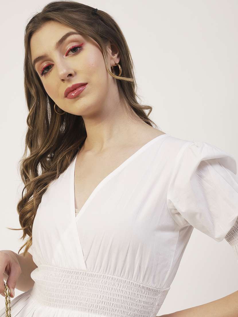 women's peplum v neck top - 19907389 -  Standard Image - 3