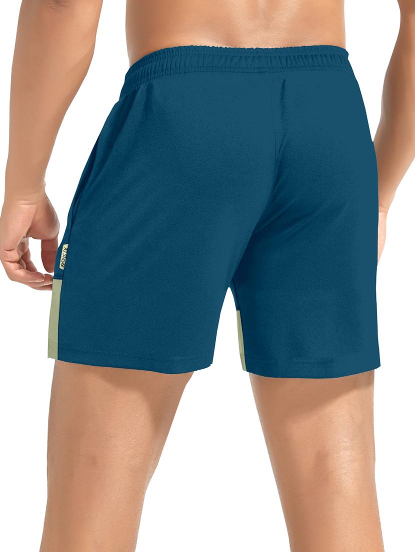 men color block cotton shorts - 19907551 - Standard Image - 3
