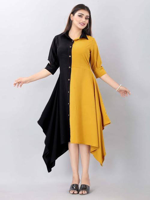 color block asymmetric dress - 19908125 -  Standard Image - 0