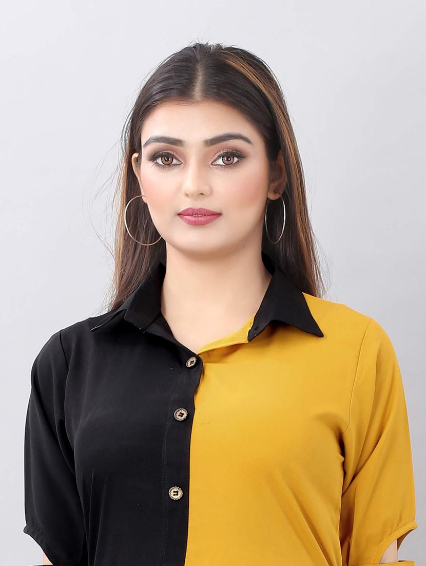 color block asymmetric dress - 19908125 - Standard Image - 3
