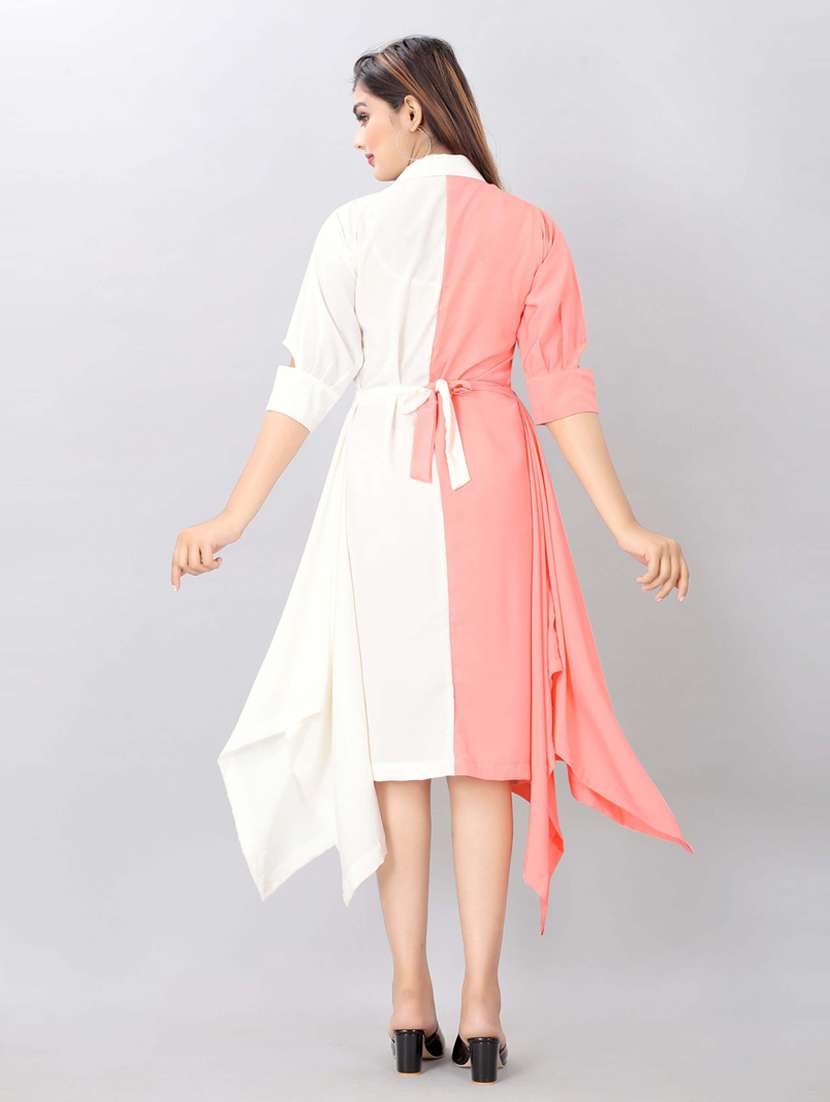 color block asymmetric dress - 19908133 -  Standard Image - 3