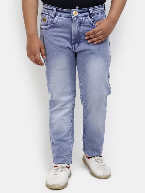 boy's plain slim fit jeans - 19908382 - Standard Image - 0