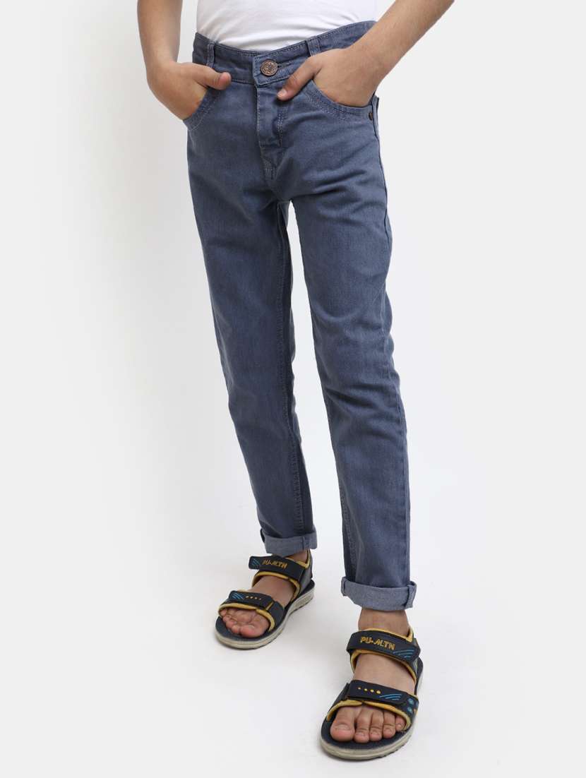 boy's plain slim fit jeans