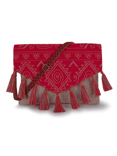 beige cotton sling bag - 19910270 -  Standard Image - 0