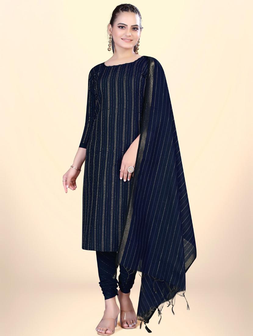 unstitched cotton churidar suit set - 19910321 - Zoom Image - 0