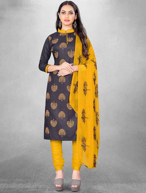 printed unstitched suit set - 19910427 -  Standard Image - 0