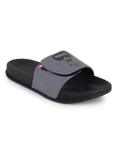 grey rubber slip on flip flops - 19912396 -  Standard Image - 0