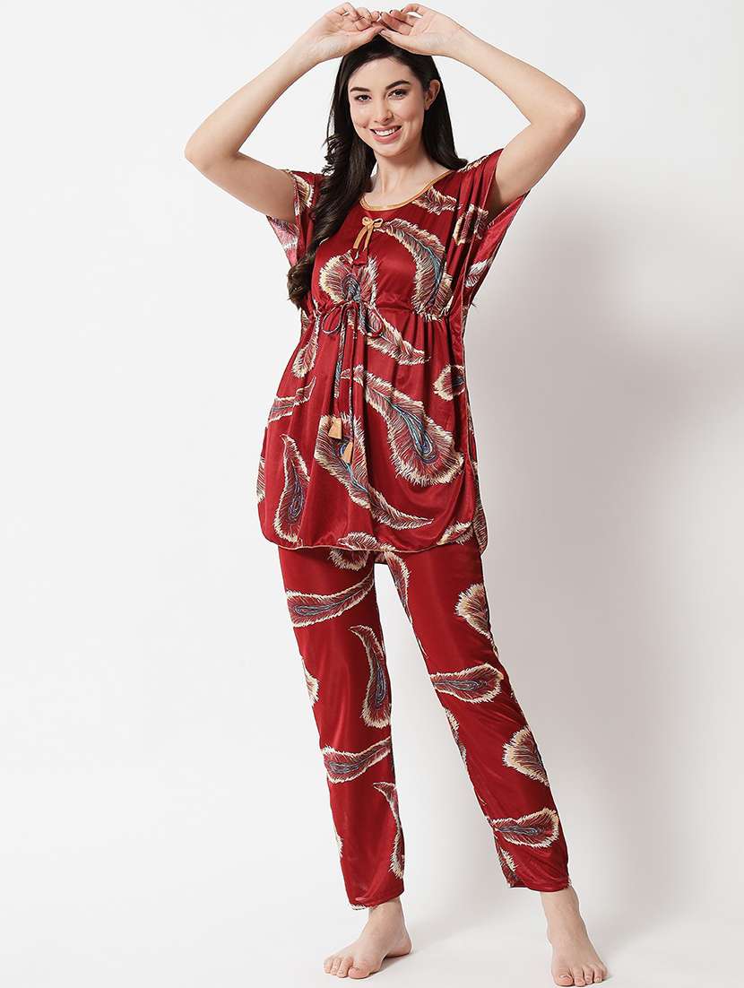 women printed nightwear set - 19913781 - Zoom Image - 0