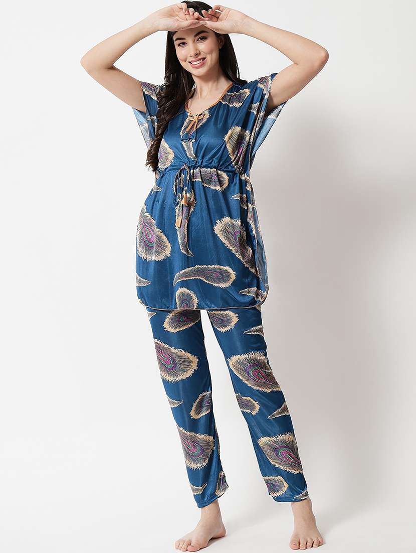 women printed nightwear set - 19913783 - Zoom Image - 0
