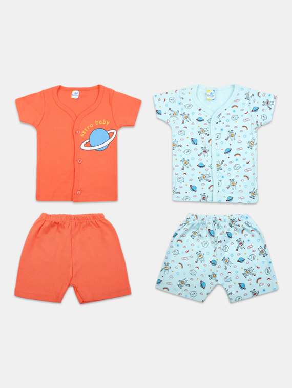 pack of 2 printed shorts set