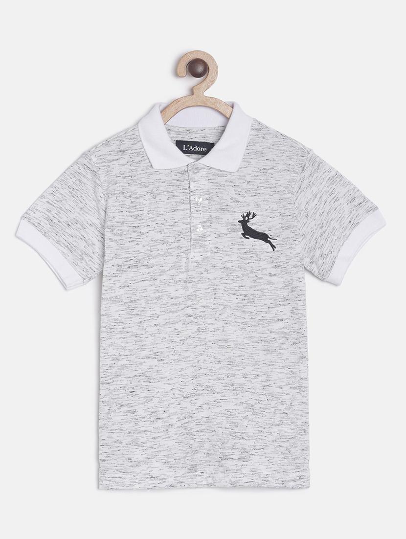 boys polo neck printed t-shirt - 19914472 -  Zoom Image - 0
