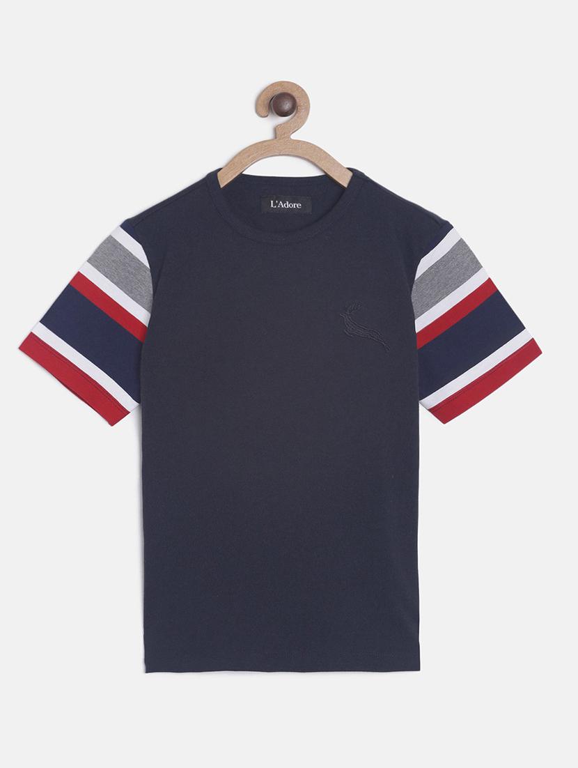 boys round neck printed t-shirt - 19914490 - Zoom Image - 0