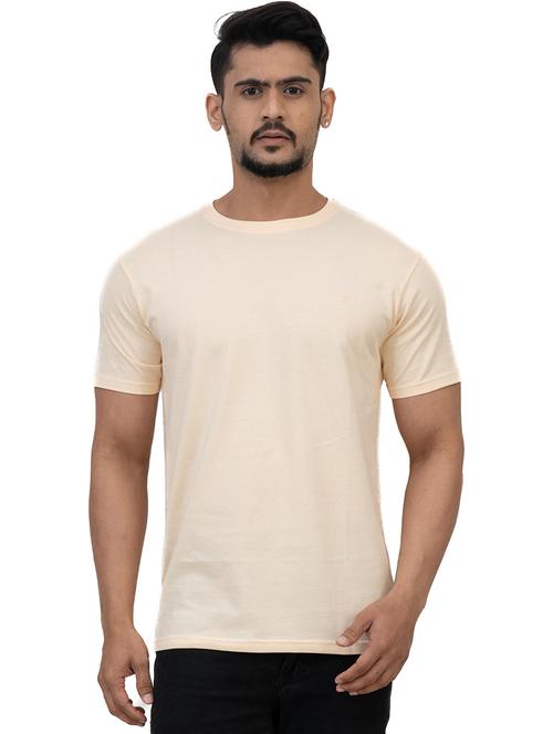 round neck solid cotton t-shirt - 19914975 - Standard Image - 0