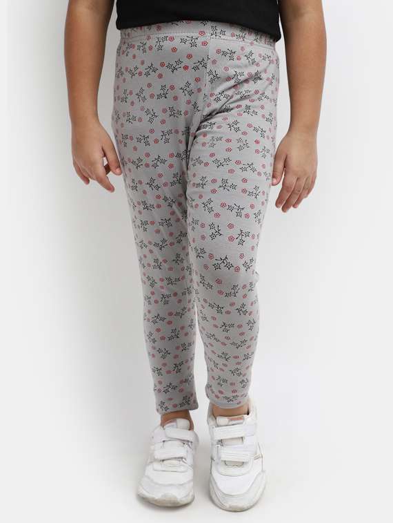 grey printed legging