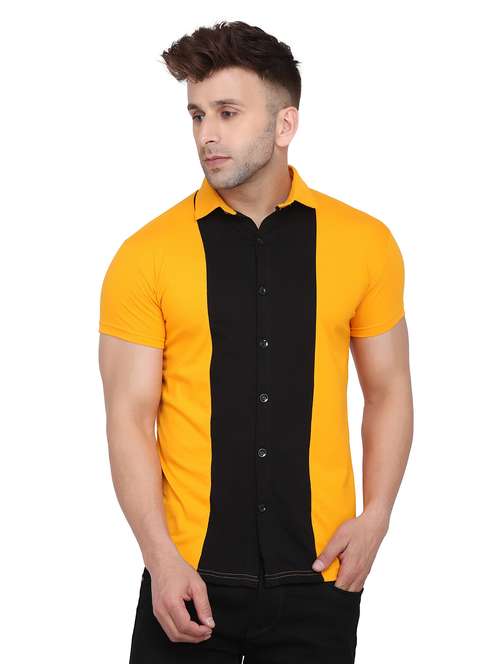 mens color block casual shirt - 19915409 -  Standard Image - 0