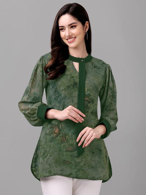women's straight key hole neck top - 19915468 - Standard Image - 0
