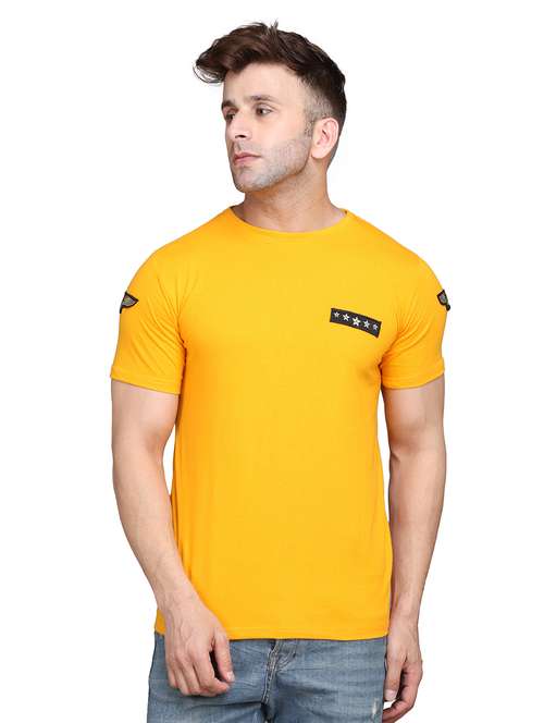 round neck solid regular t-shirt - 19915516 - Standard Image - 0