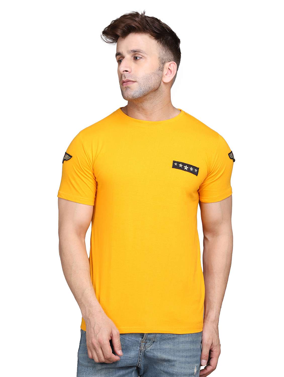 round neck solid regular t-shirt - 19915516 - Zoom Image - 0