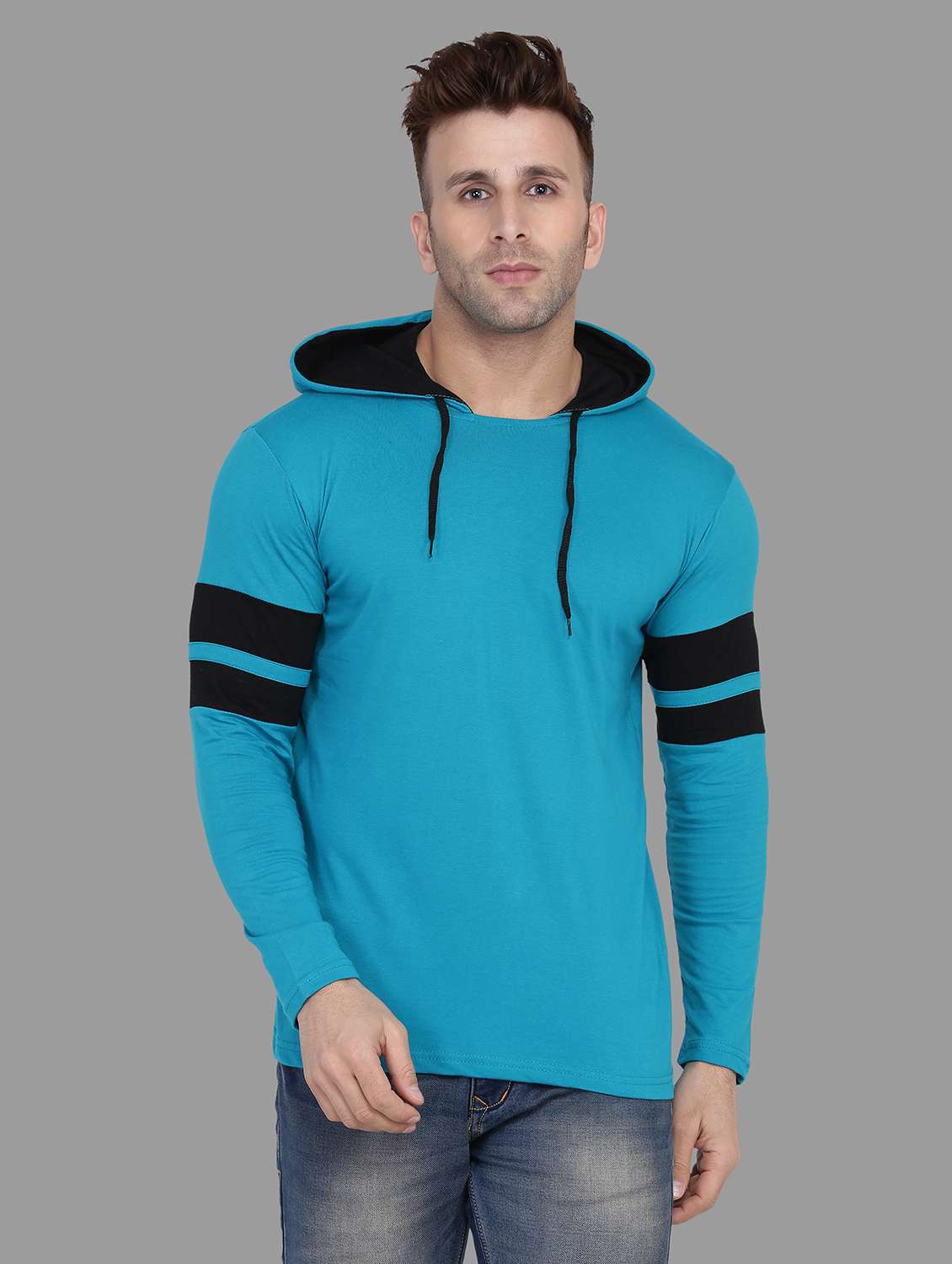 mens color block sweatshirt - 19915529 - Zoom Image - 0