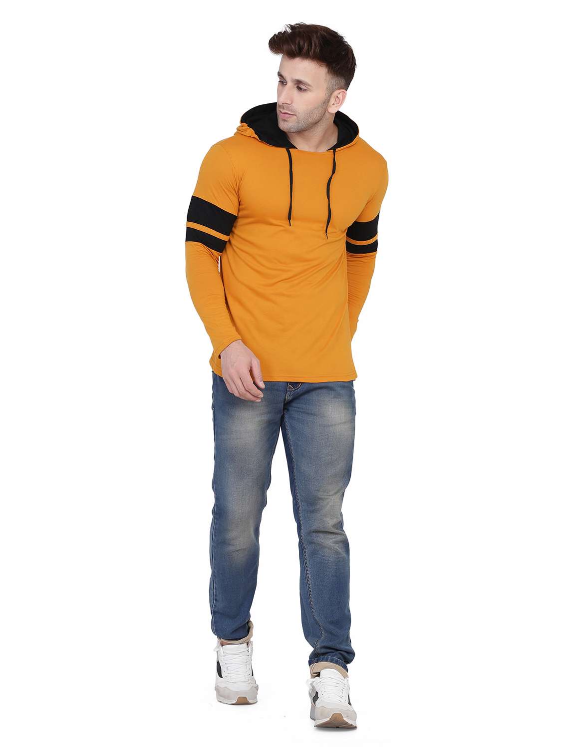mens color block sweatshirt - 19915542 -  Standard Image - 3