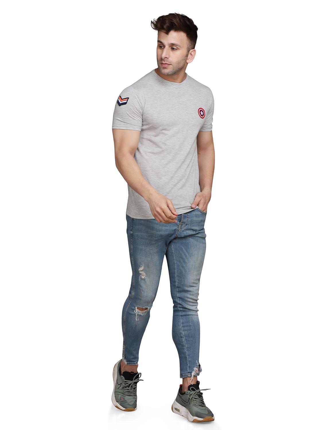 men solid short sleeve t-shirt - 19915661 - Standard Image - 3