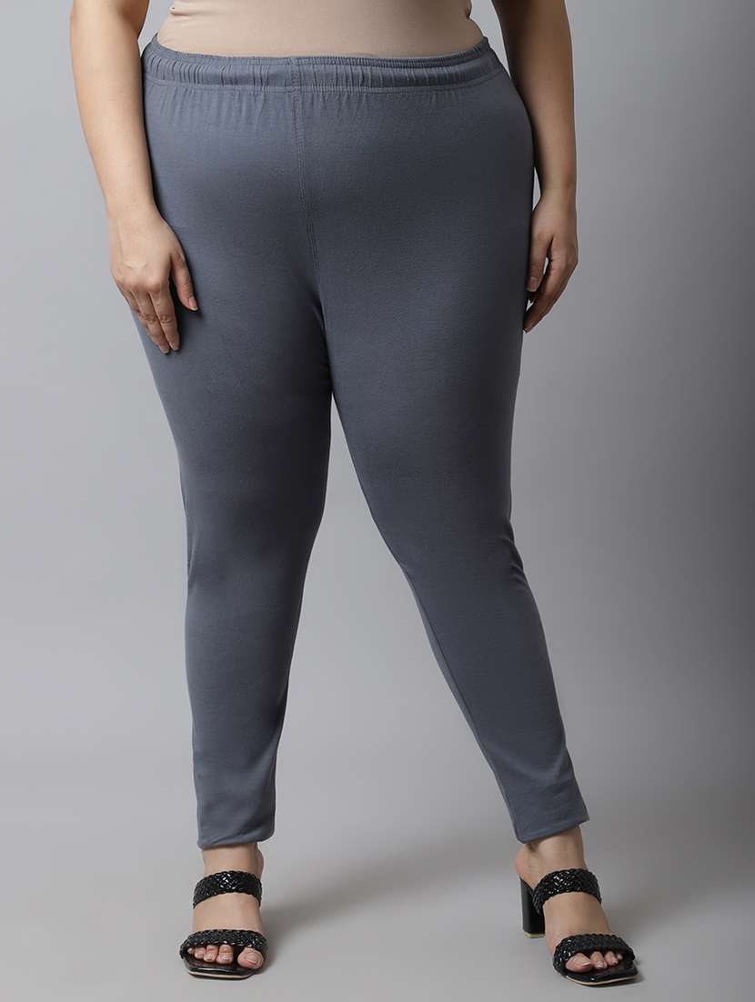 grey cotton leggings - 19915671 -  Zoom Image - 0
