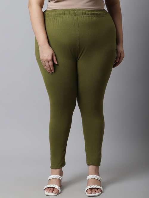 green cotton leggings - 19915672 -  Standard Image - 0