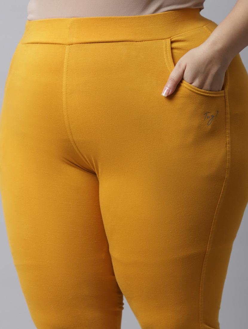 yellow cotton leggings - 19915674 - Standard Image - 5