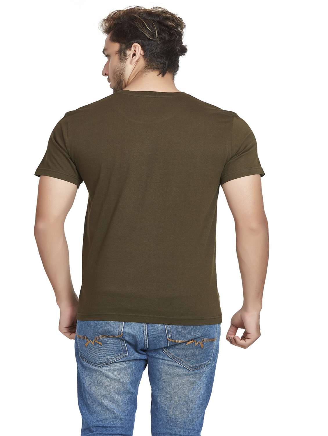 men chest print short sleeve t-shirt - 19917157 -  Standard Image - 3