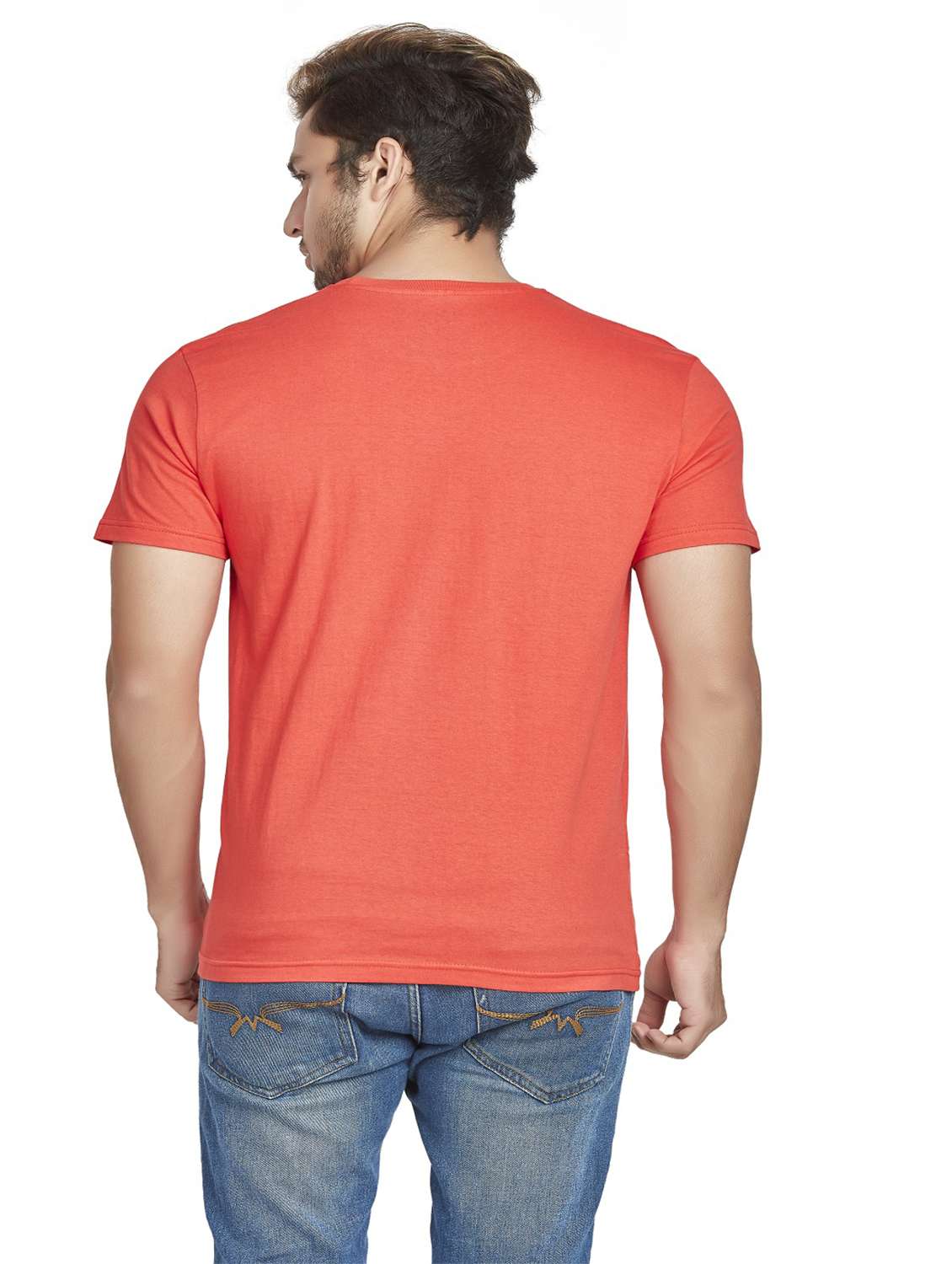 men chest print short sleeve t-shirt - 19917160 -  Standard Image - 3