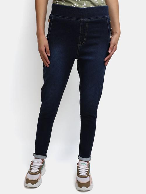 women's plain slim fit jeans - 19919504 - Standard Image - 0