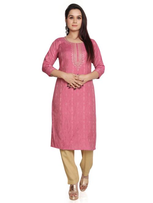 self design straight kurta - 19919828 - Standard Image - 0