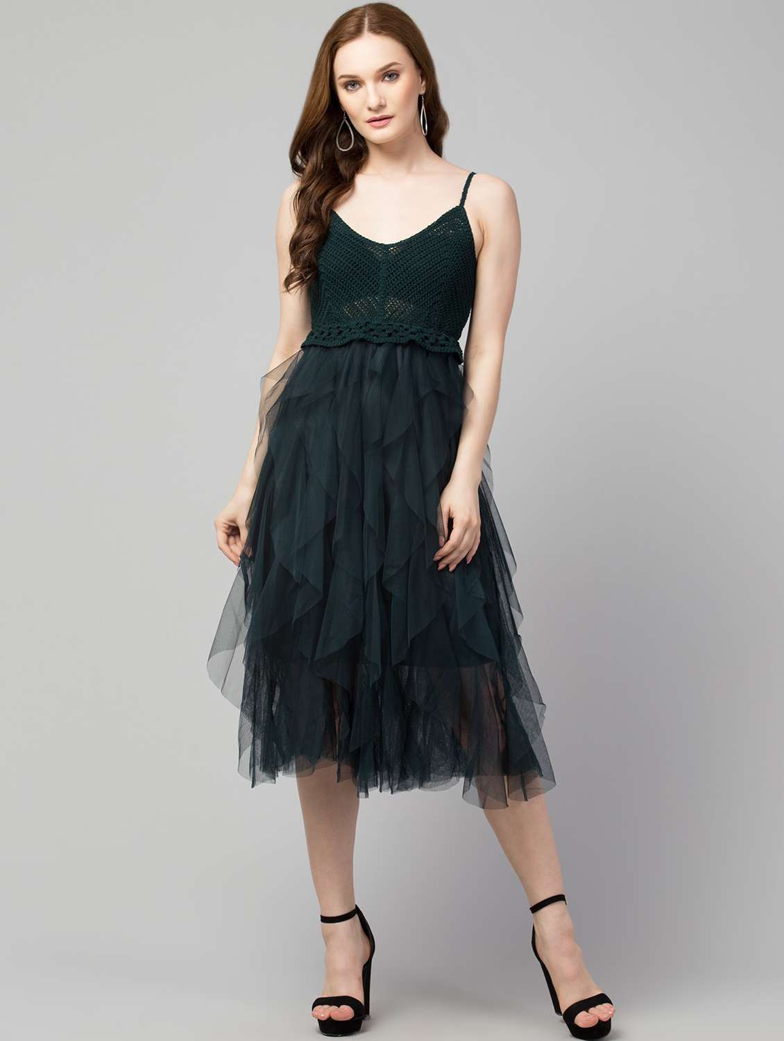 women's asymmetric solid dress - 19921691 - Zoom Image - 0