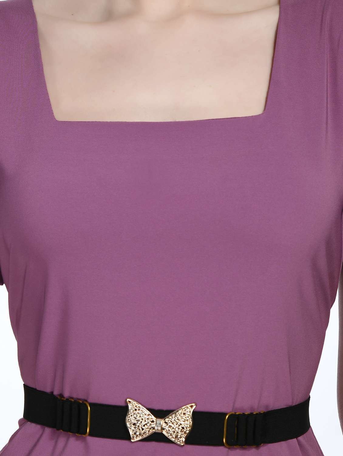 square neck solid bodycon dress - 19921706 - Standard Image - 3