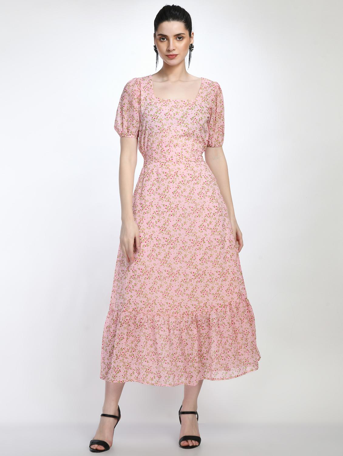 floral printed tiered dress - 19921707 - Zoom Image - 0