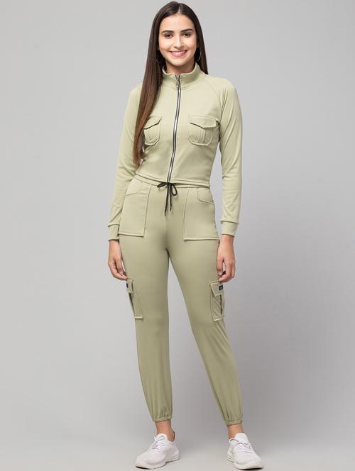 solid full length track suit - 19921780 - Standard Image - 0