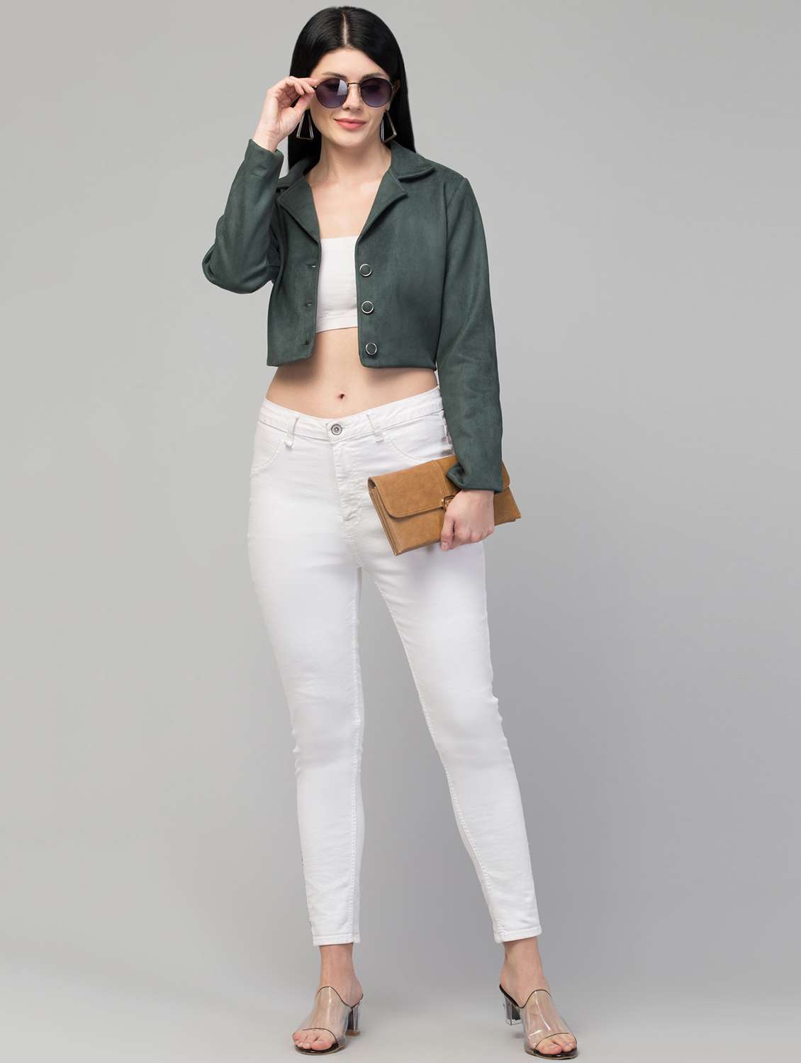 single breasted solid blazer - 19921791 -  Standard Image - 3