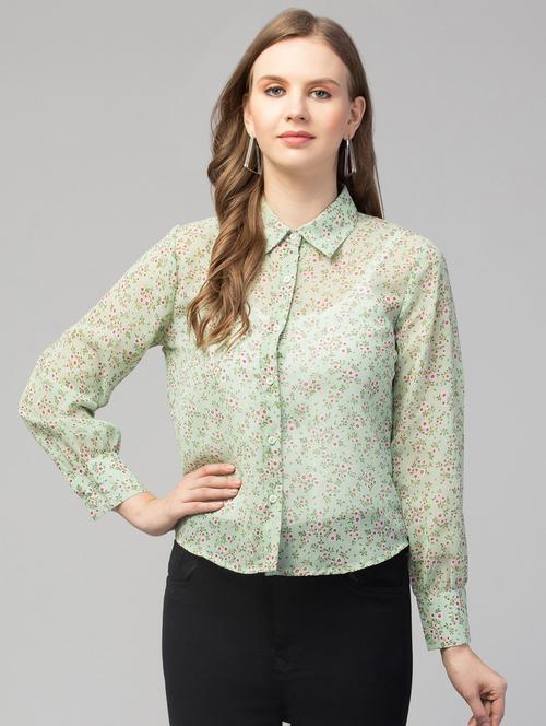 floral printed regular shirt - 19921834 -  Standard Image - 0